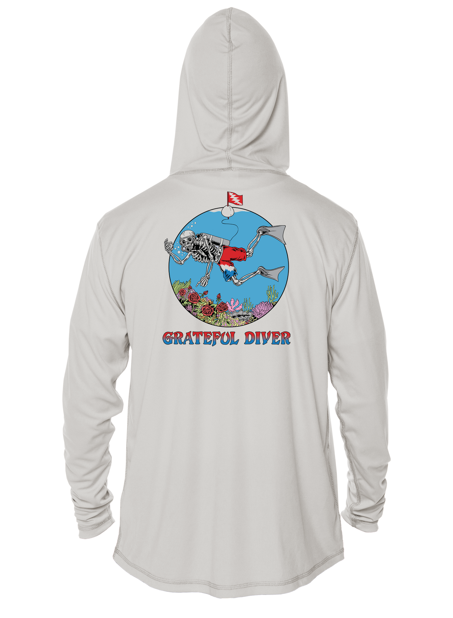 Grateful Diver Skeleton Diver UV Hoodie