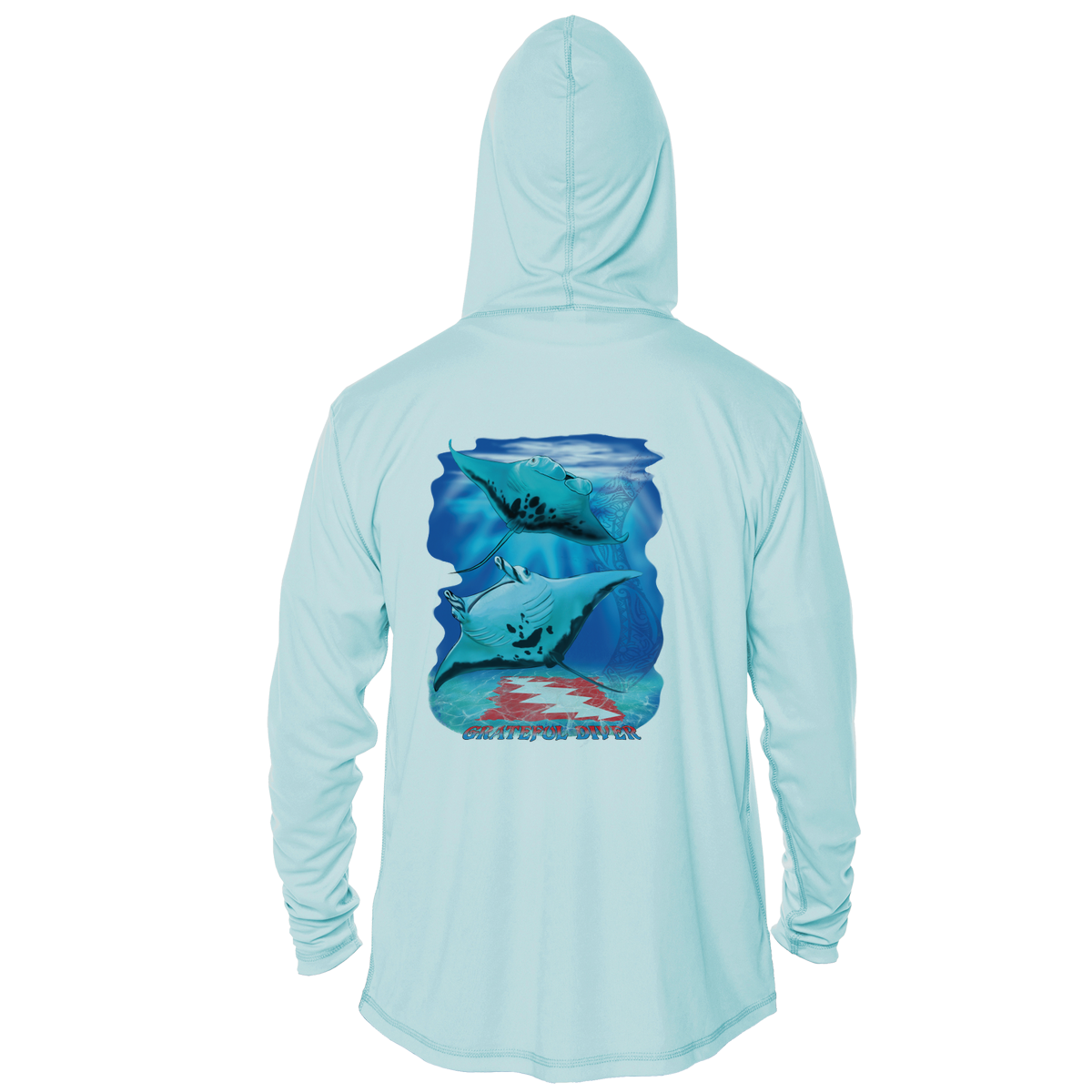 Aloha Manta UPF 50+ Performance Hoodie | Grateful Diver