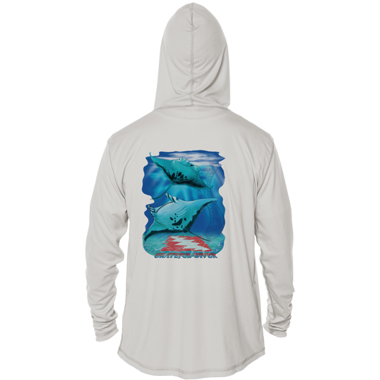 Aloha Manta UPF 50+ Performance Hoodie | Grateful Diver