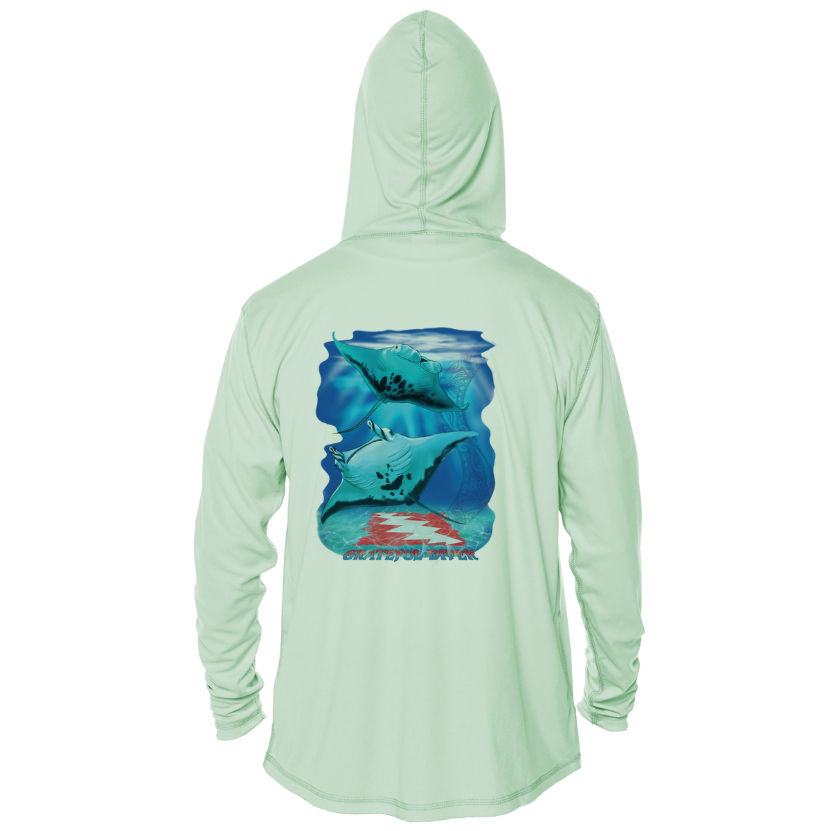 Aloha Manta UPF 50+ Performance Hoodie | Grateful Diver