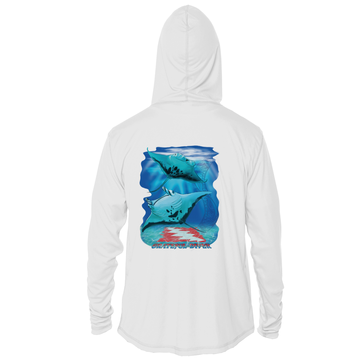 Aloha Manta UPF 50+ Performance Hoodie | Grateful Diver