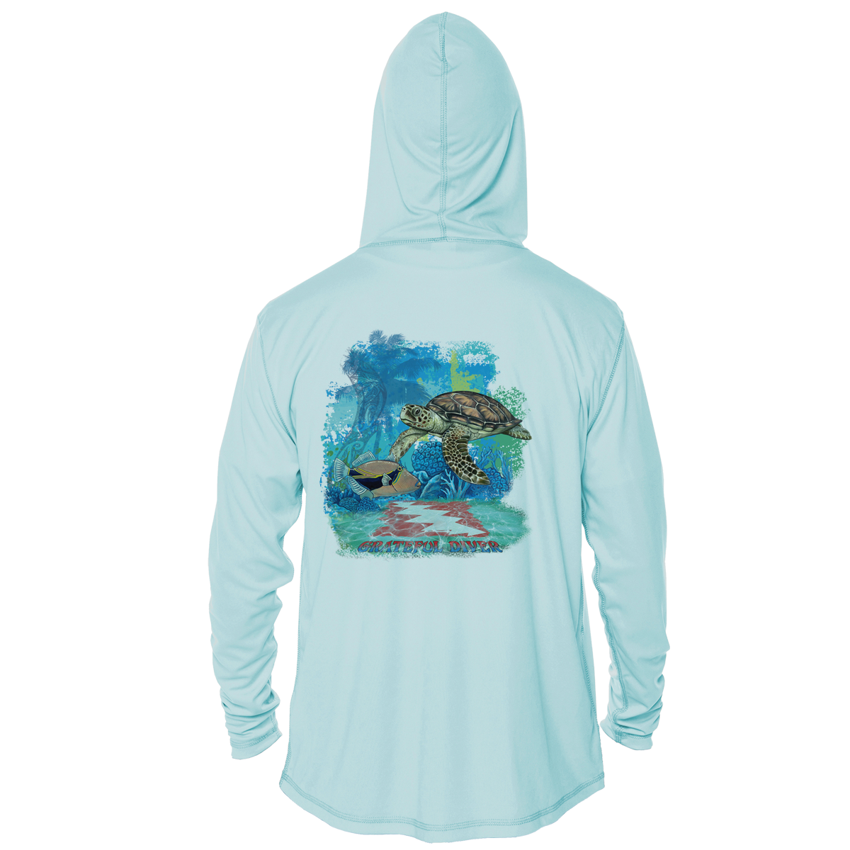 Aloha Turtle UPF 50+ Performance Hoodie | Grateful Diver