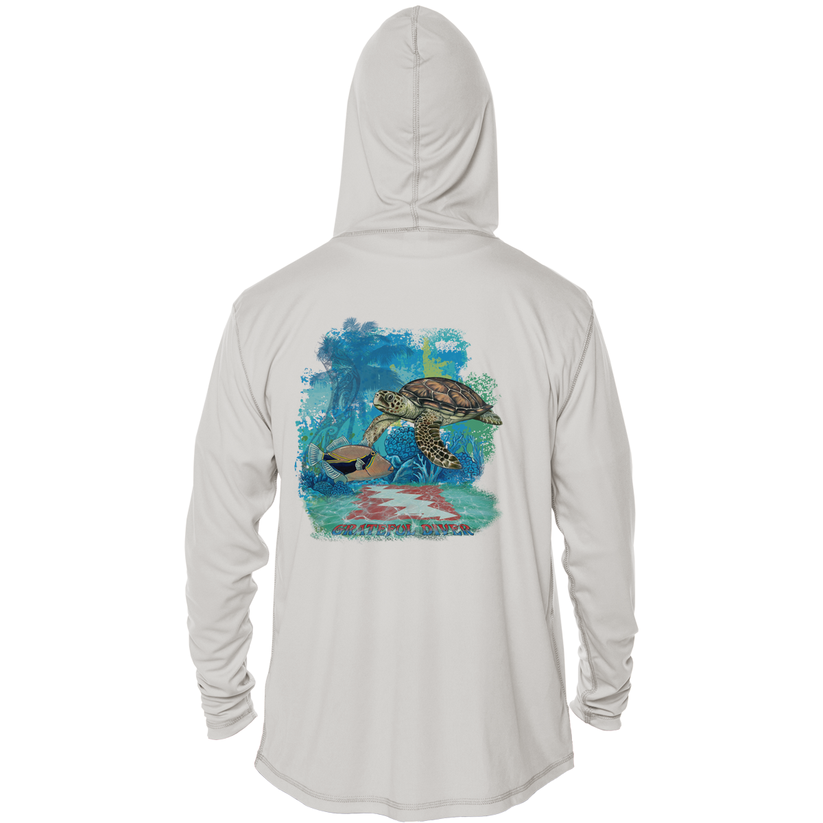 Aloha Turtle UPF 50+ Performance Hoodie | Grateful Diver