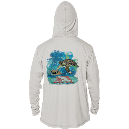 Aloha Turtle UPF 50+ Performance Hoodie | Grateful Diver