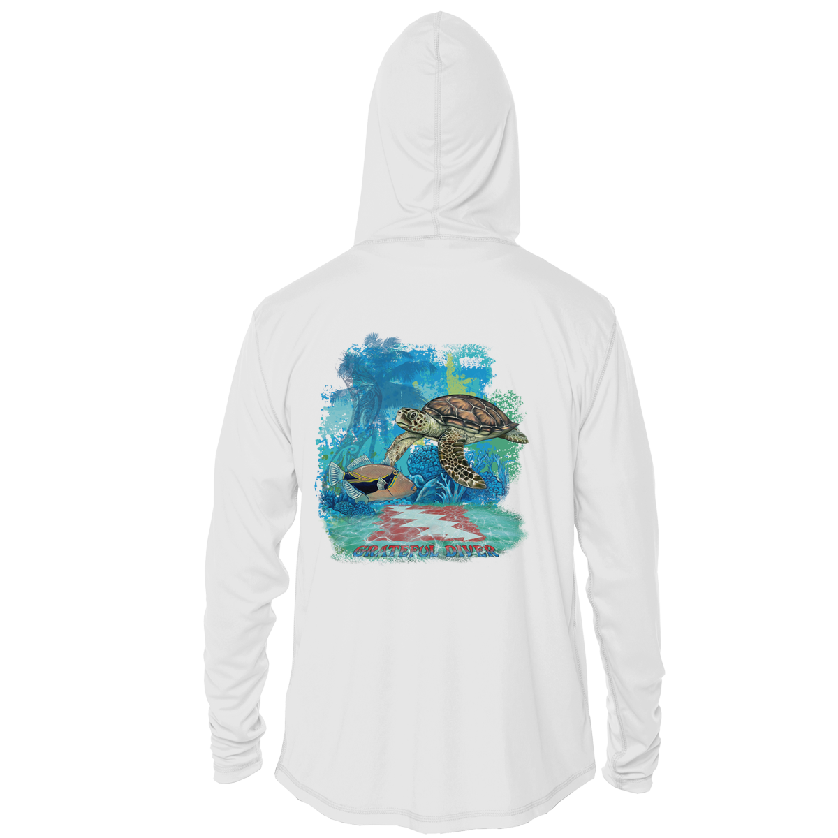 Aloha Turtle UPF 50+ Performance Hoodie | Grateful Diver