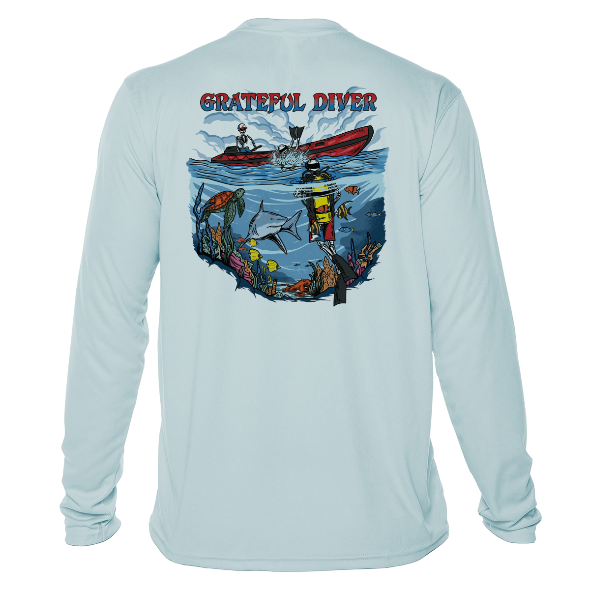 Back Roll UPF 50+ Long Sleeve Shirt | Grateful Diver