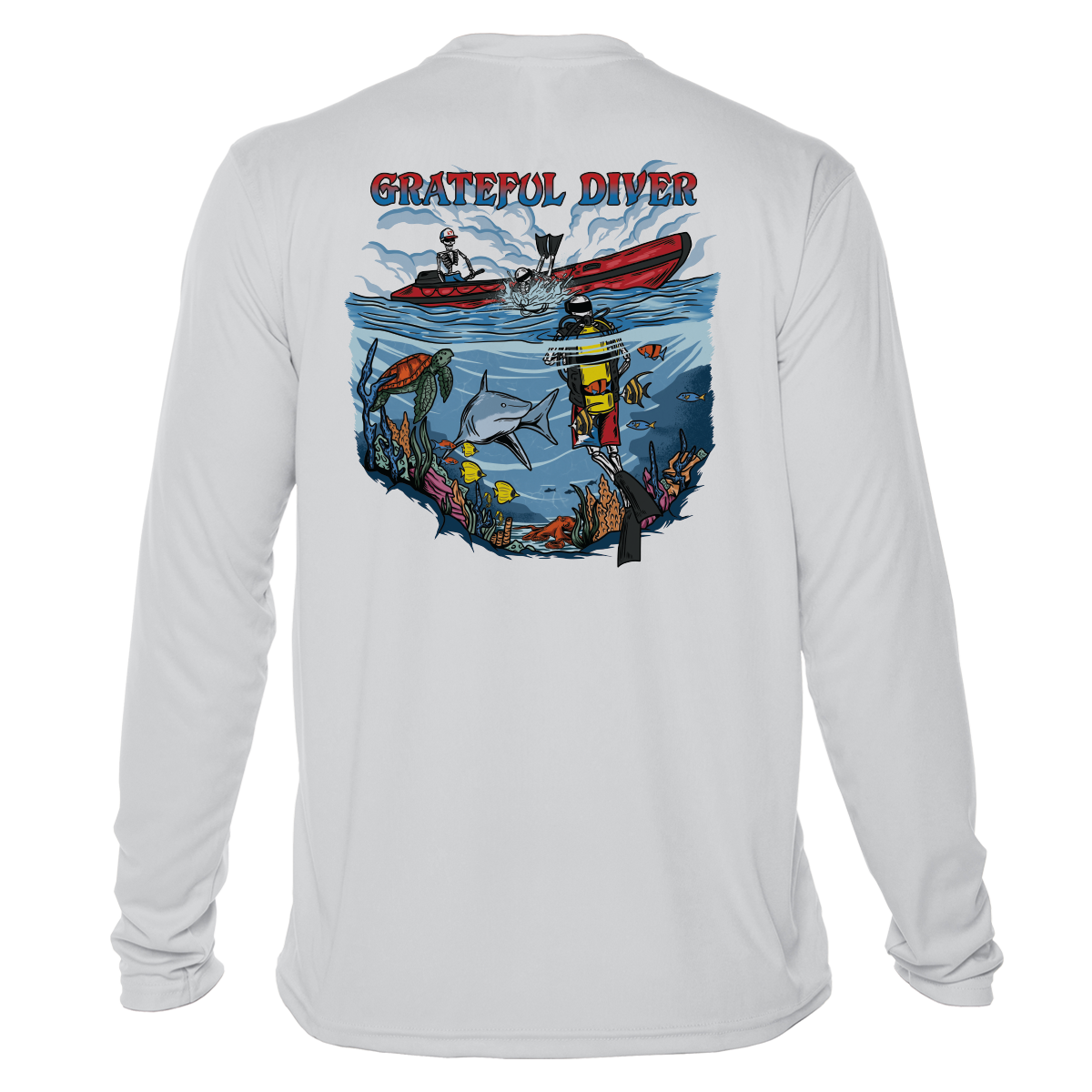 Back Roll UPF 50+ Long Sleeve Shirt | Grateful Diver
