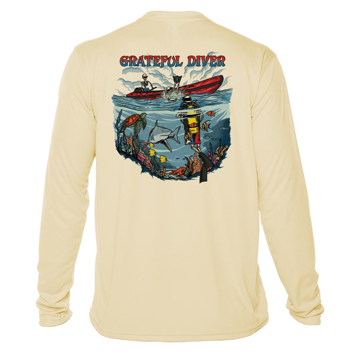 Back Roll UPF 50+ Long Sleeve Shirt | Grateful Diver