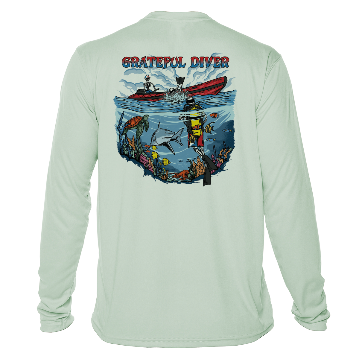 Back Roll UPF 50+ Long Sleeve Shirt | Grateful Diver