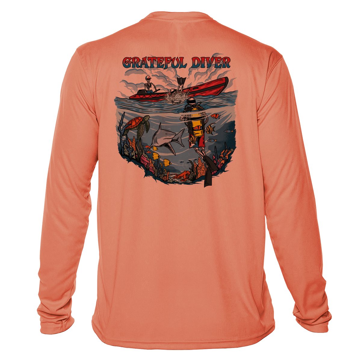 Back Roll UPF 50+ Long Sleeve Shirt | Grateful Diver