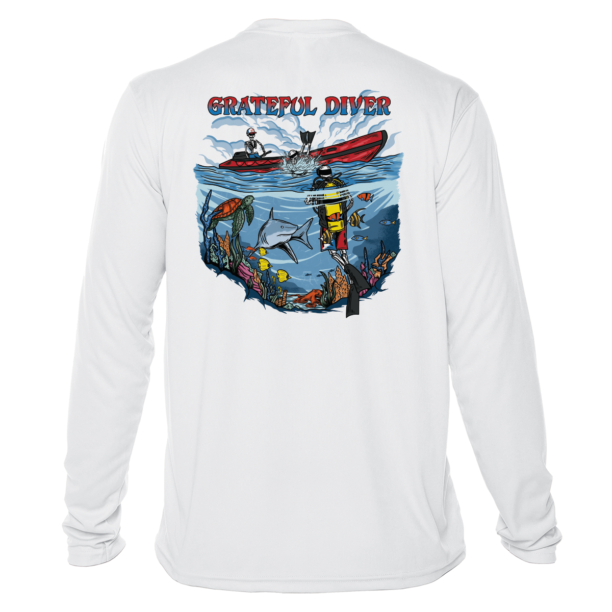 Back Roll UPF 50+ Long Sleeve Shirt | Grateful Diver