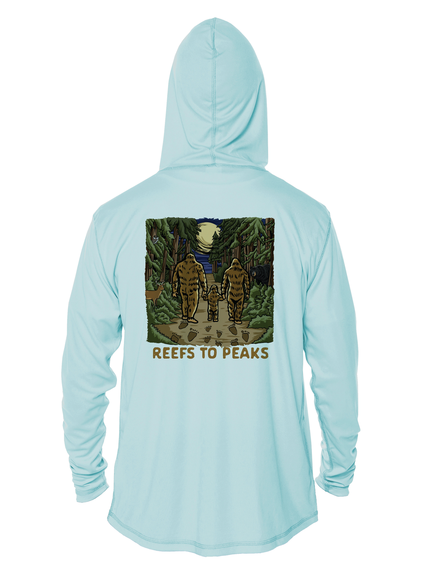 Sasquatch Stroll UPF 50+ Performance Hoodie | Reefs to Peaks