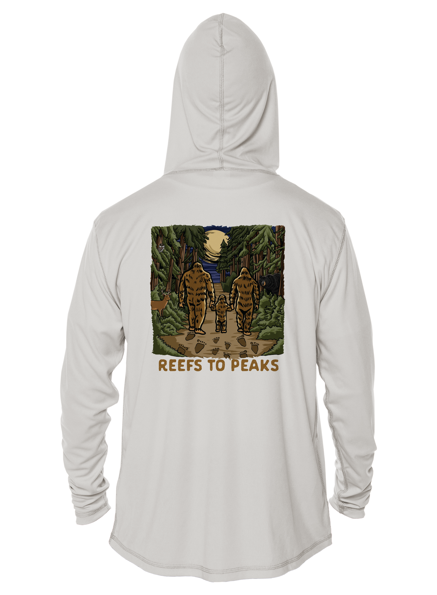 Sasquatch Stroll UPF 50+ Performance Hoodie | Reefs to Peaks