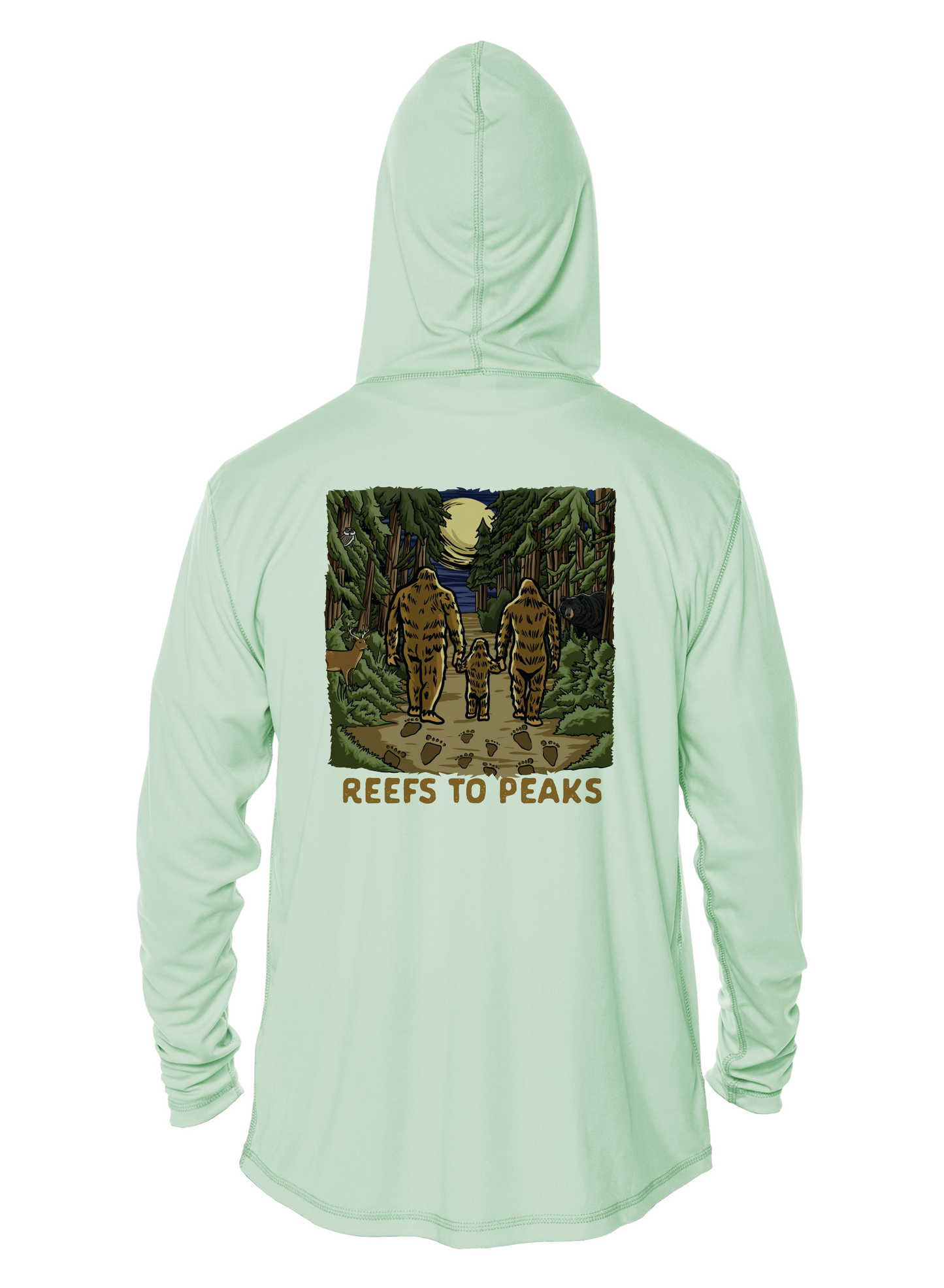 Sasquatch Stroll UPF 50+ Performance Hoodie | Reefs to Peaks