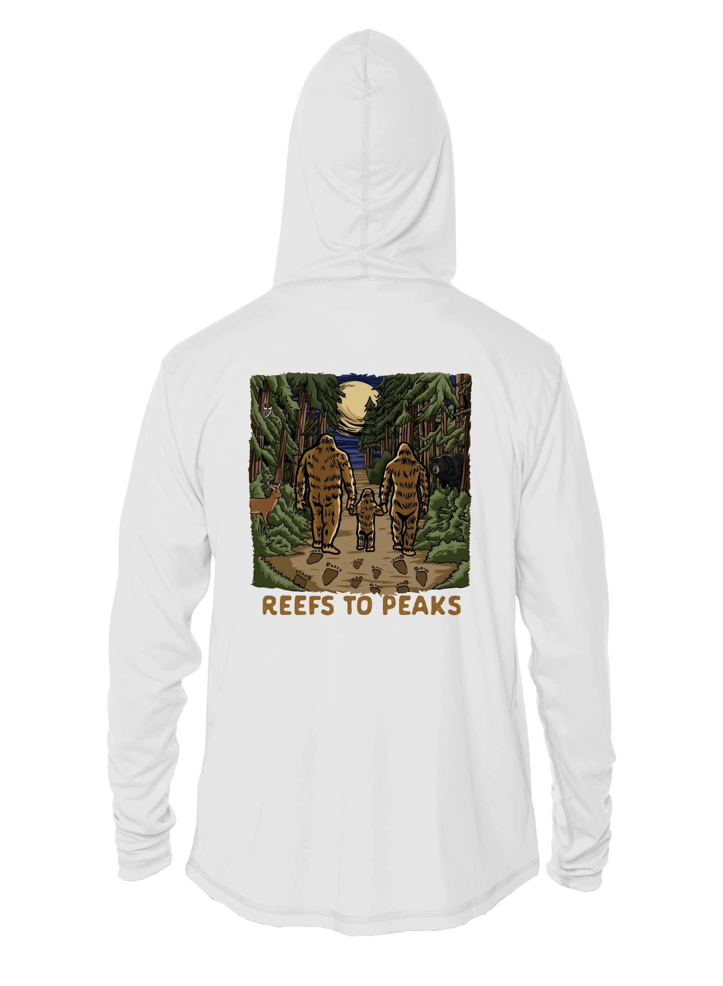 Sasquatch Stroll UPF 50+ Performance Hoodie | Reefs to Peaks