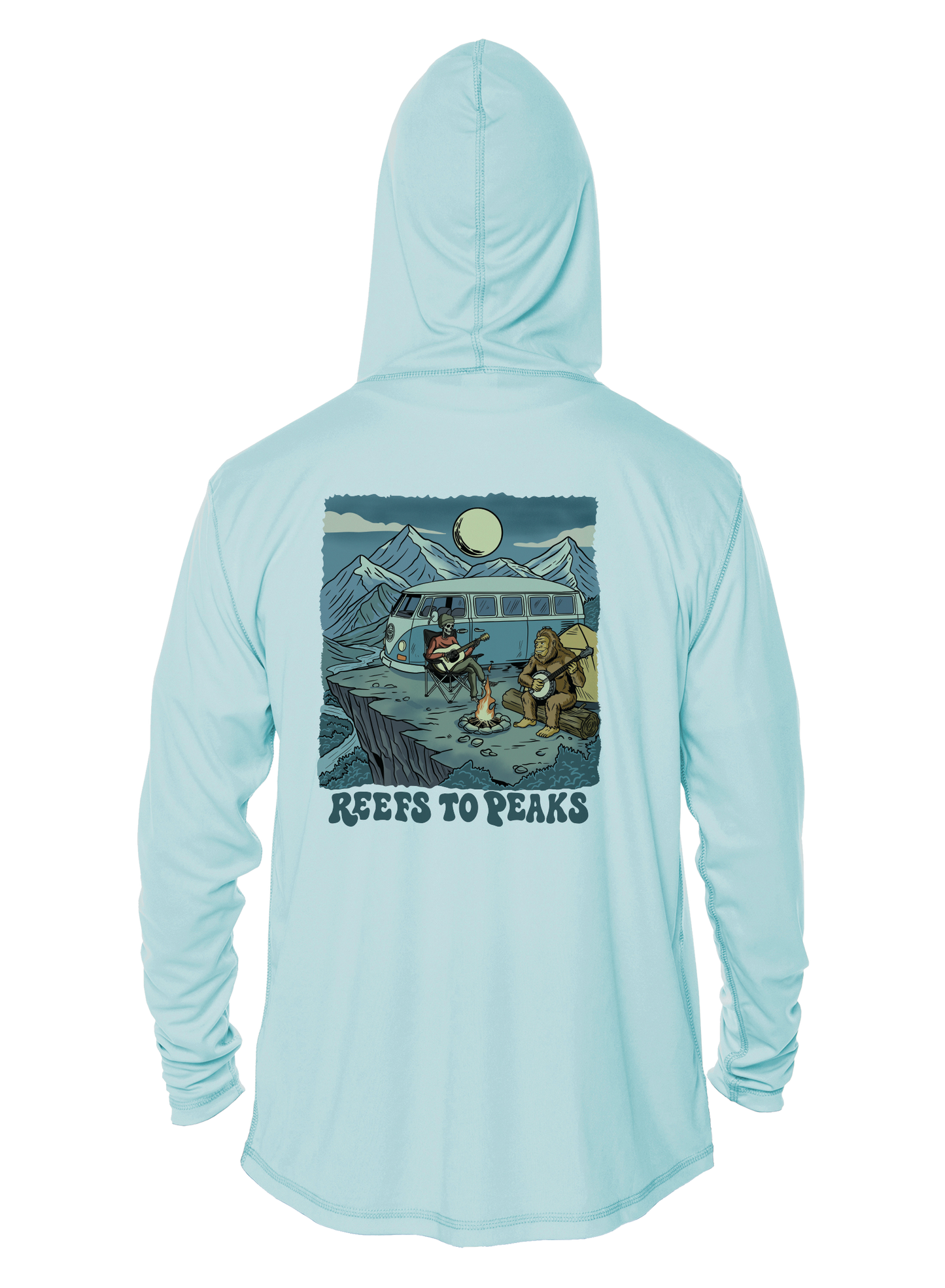 Campfire Jam UPF 50+ Performance Hoodie | Reefs to Peaks