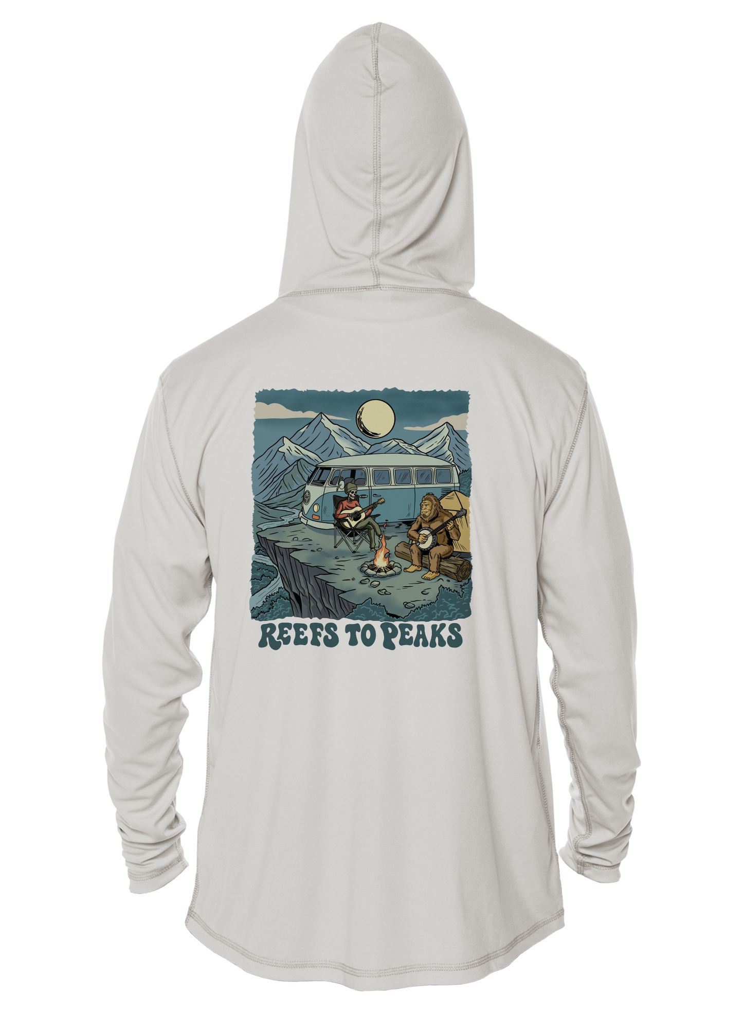 Campfire Jam UPF 50+ Performance Hoodie | Reefs to Peaks