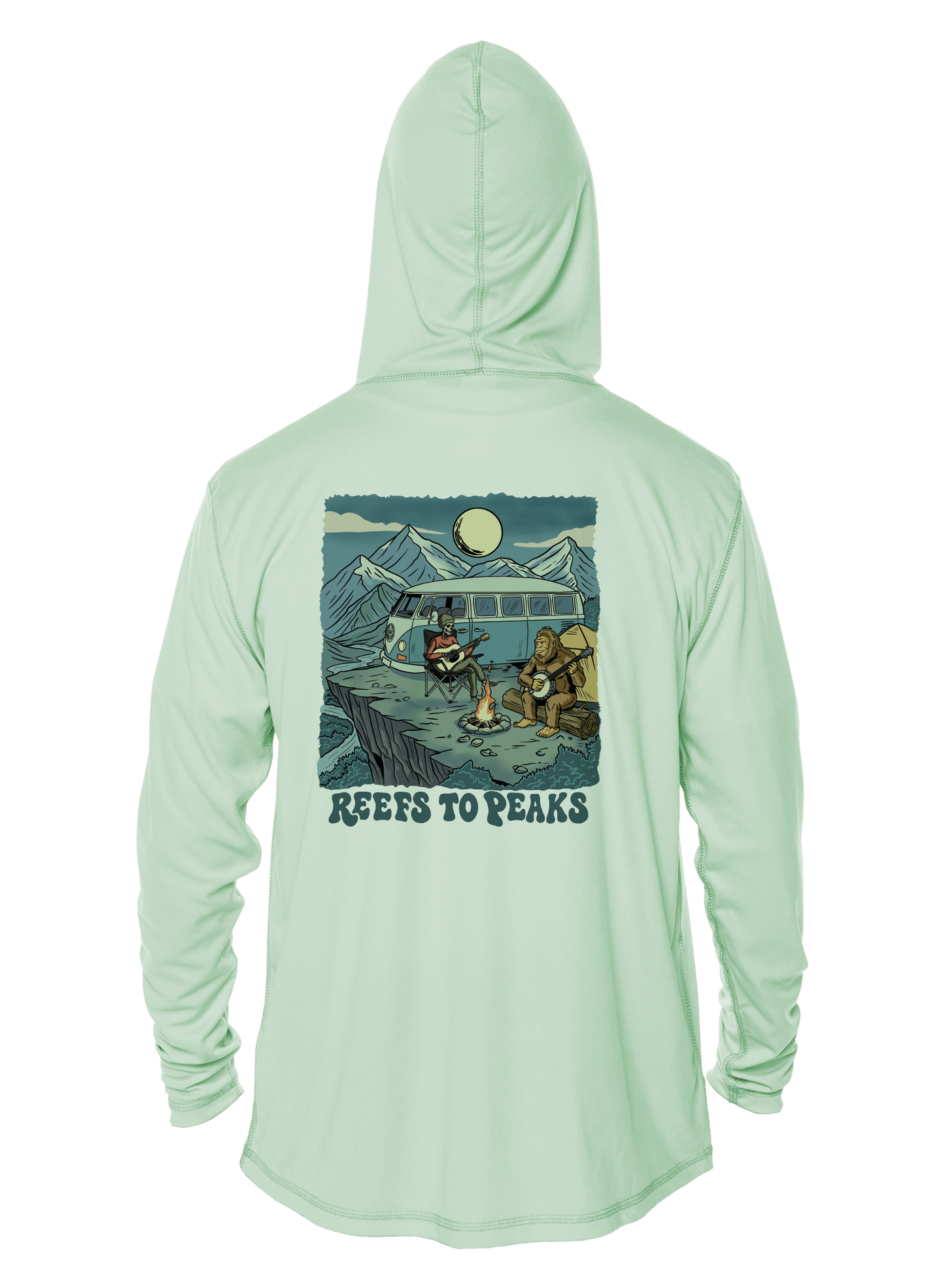 Campfire Jam UPF 50+ Performance Hoodie | Reefs to Peaks