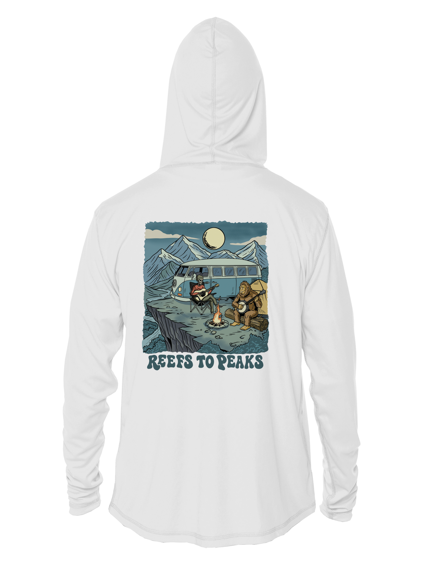 Campfire Jam UPF 50+ Performance Hoodie | Reefs to Peaks