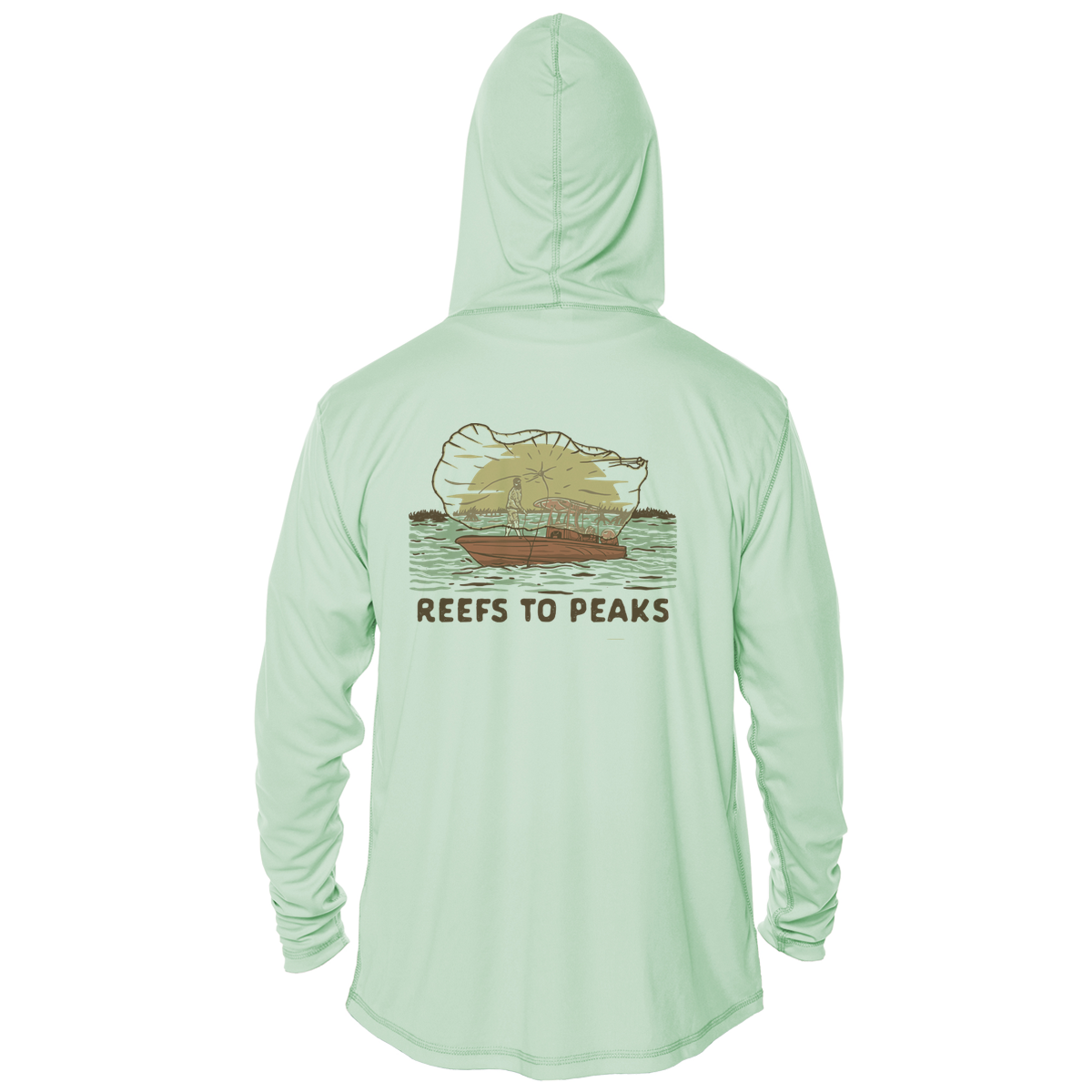 Golden Throw UPF 50+ Performance Hoodie | Reefs to Peaks