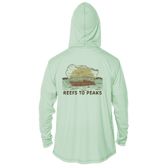 Golden Throw UPF 50+ Performance Hoodie | Reefs to Peaks