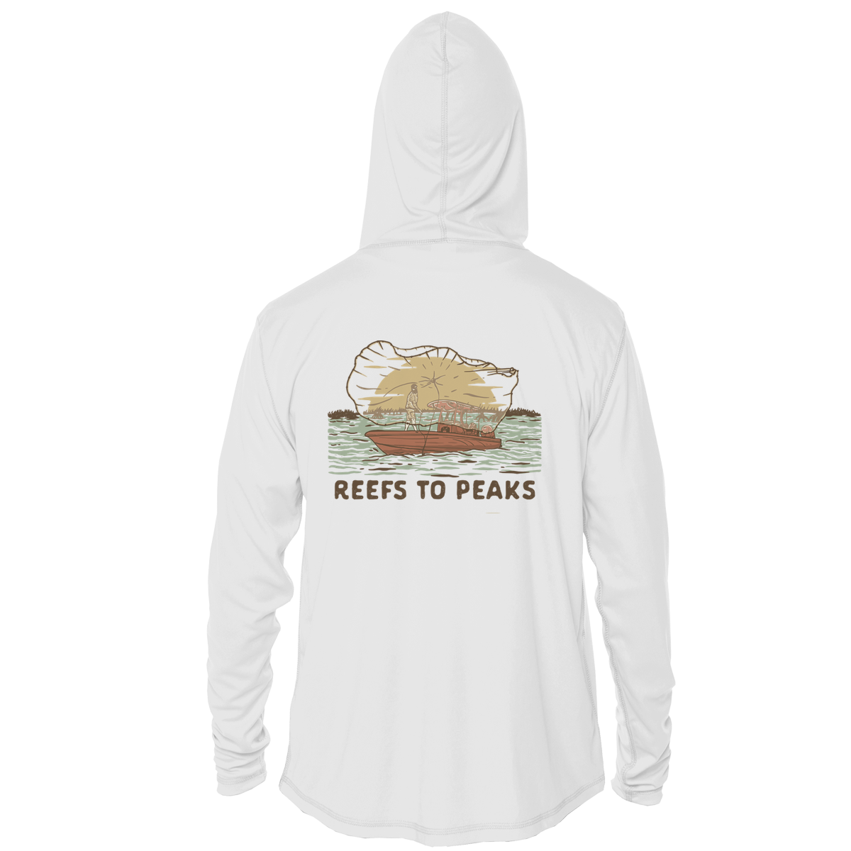 Golden Throw UPF 50+ Performance Hoodie | Reefs to Peaks
