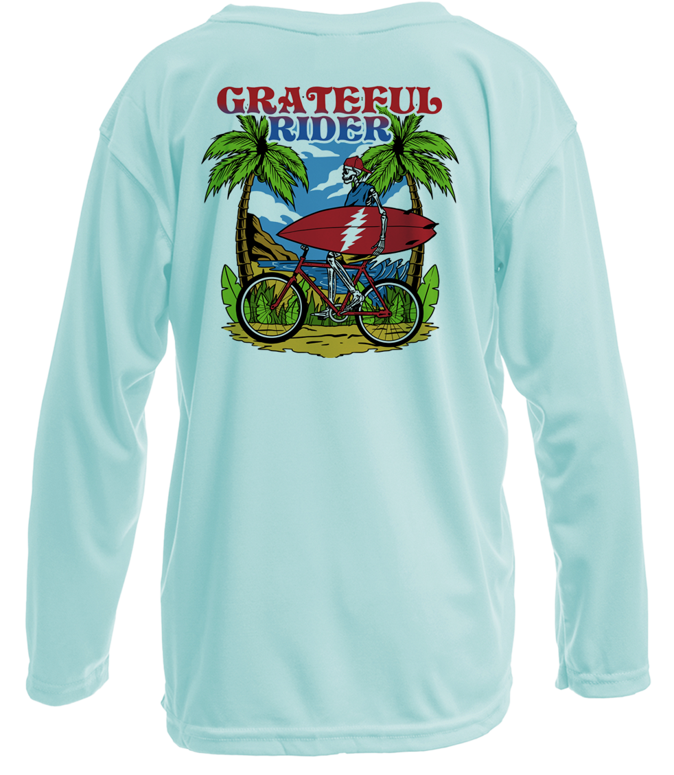 Coastal Cruiser UPF 50+ Youth Long Sleeve Shirt | Grateful Rider