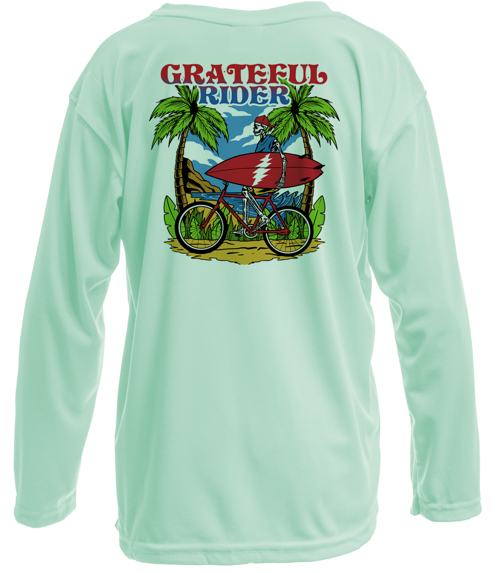 Coastal Cruiser UPF 50+ Youth Long Sleeve Shirt | Grateful Rider