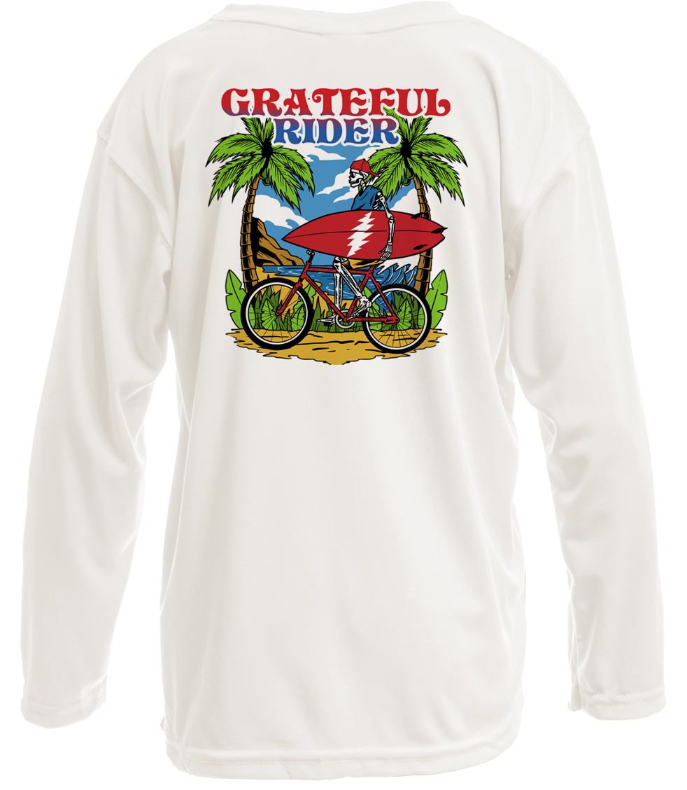 Coastal Cruiser UPF 50+ Youth Long Sleeve Shirt | Grateful Rider