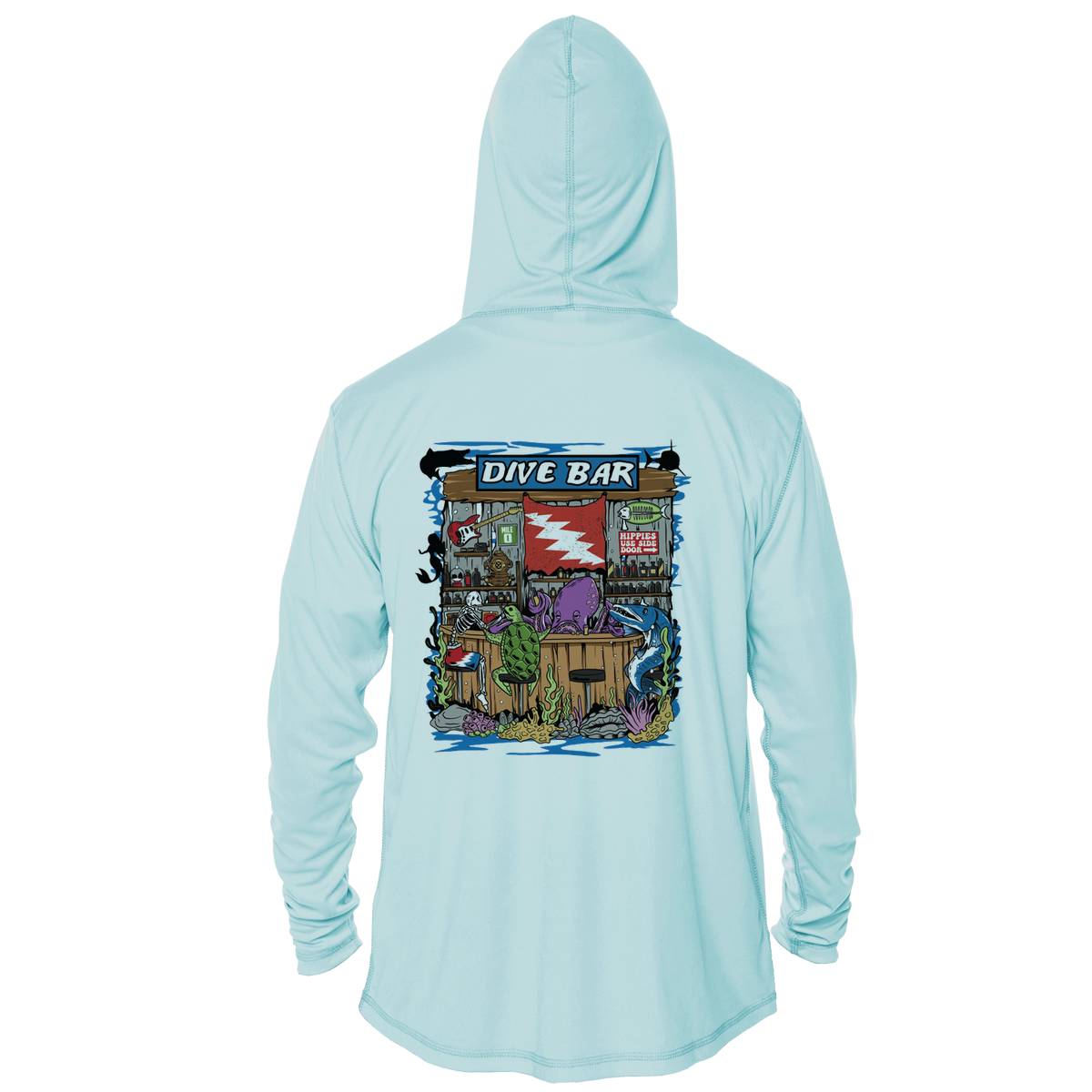Dive Bar UPF 50+ Performance Hoodie | Grateful Diver