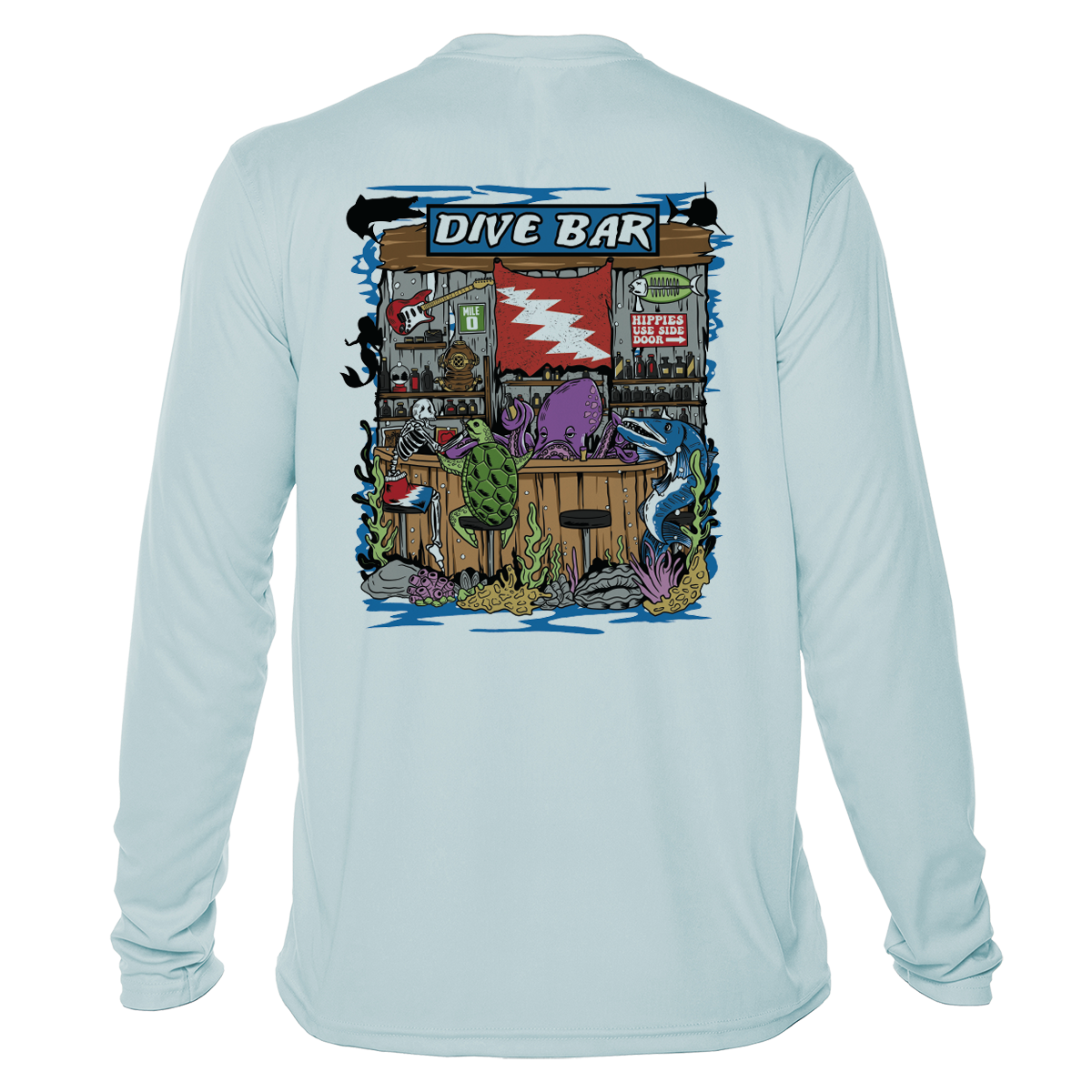 Dive Bar UPF 50+ Long Sleeve Shirt | Grateful Diver