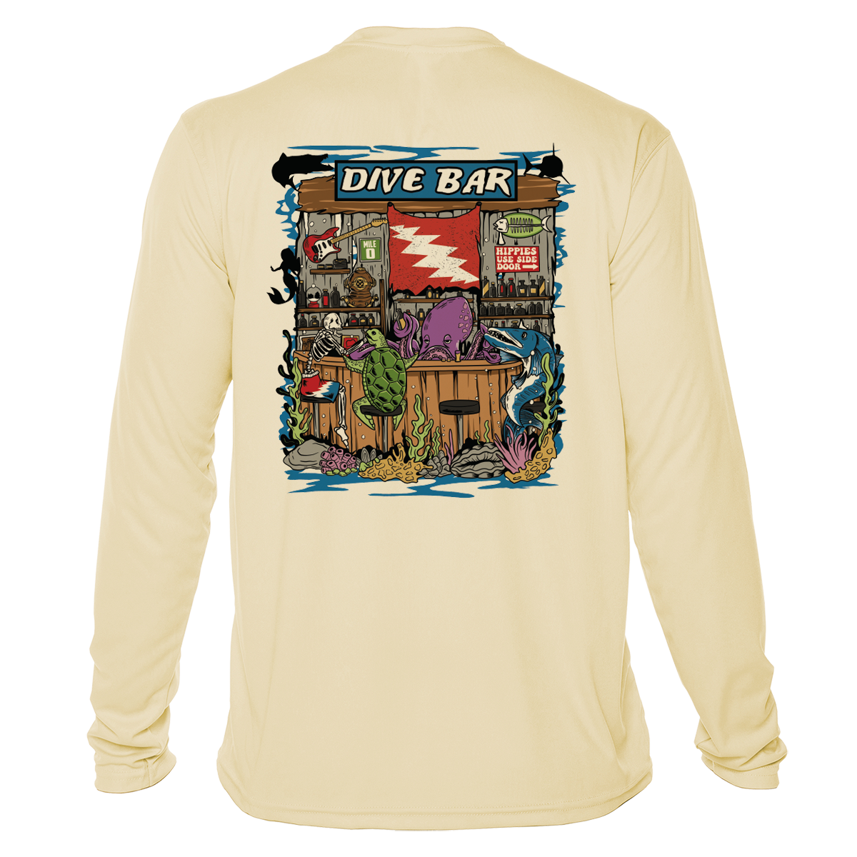 Dive Bar UPF 50+ Long Sleeve Shirt | Grateful Diver