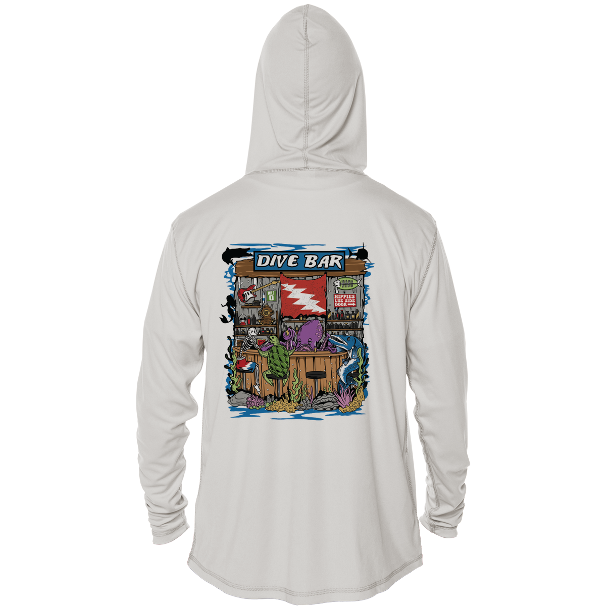 Dive Bar UPF 50+ Performance Hoodie | Grateful Diver