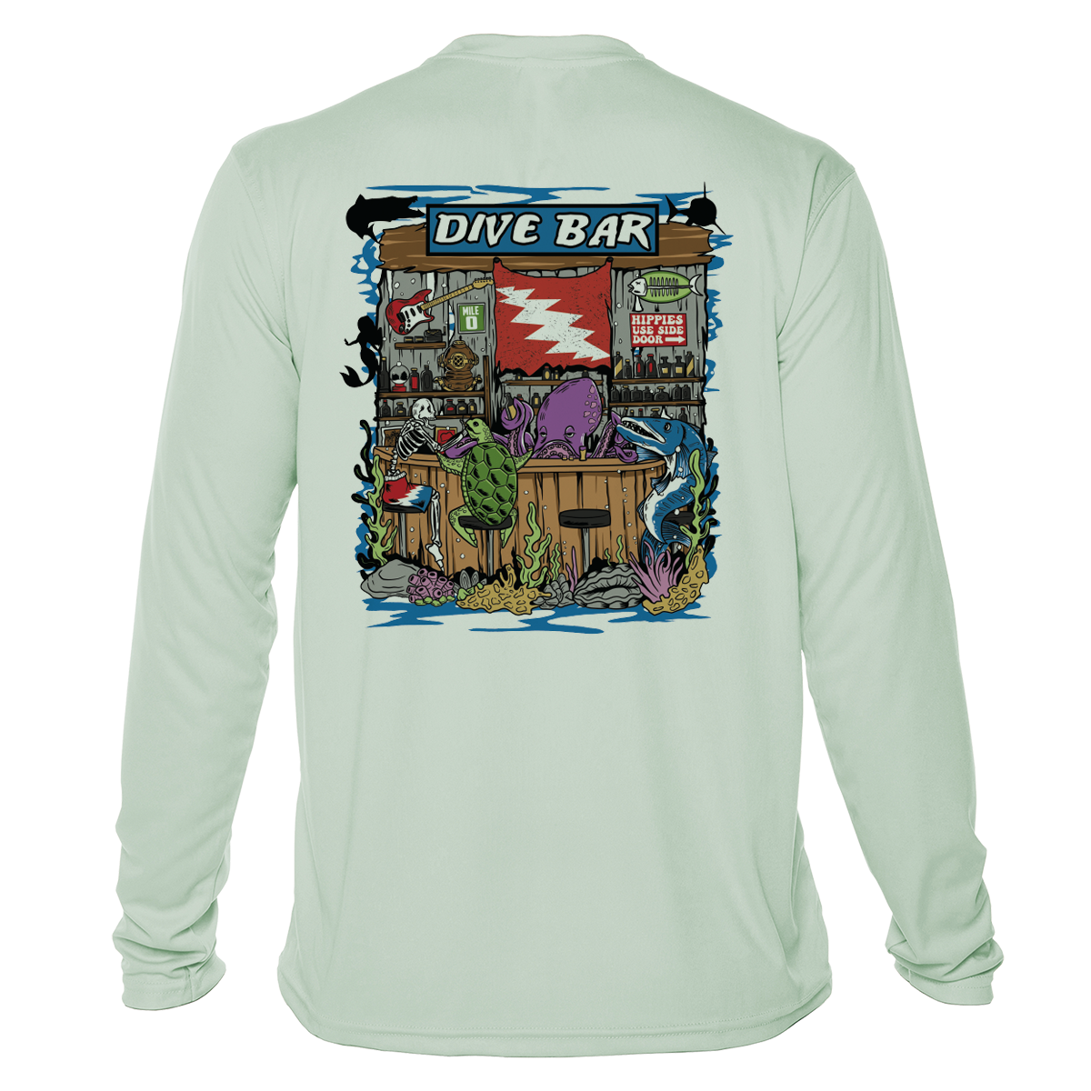 Dive Bar UPF 50+ Long Sleeve Shirt | Grateful Diver