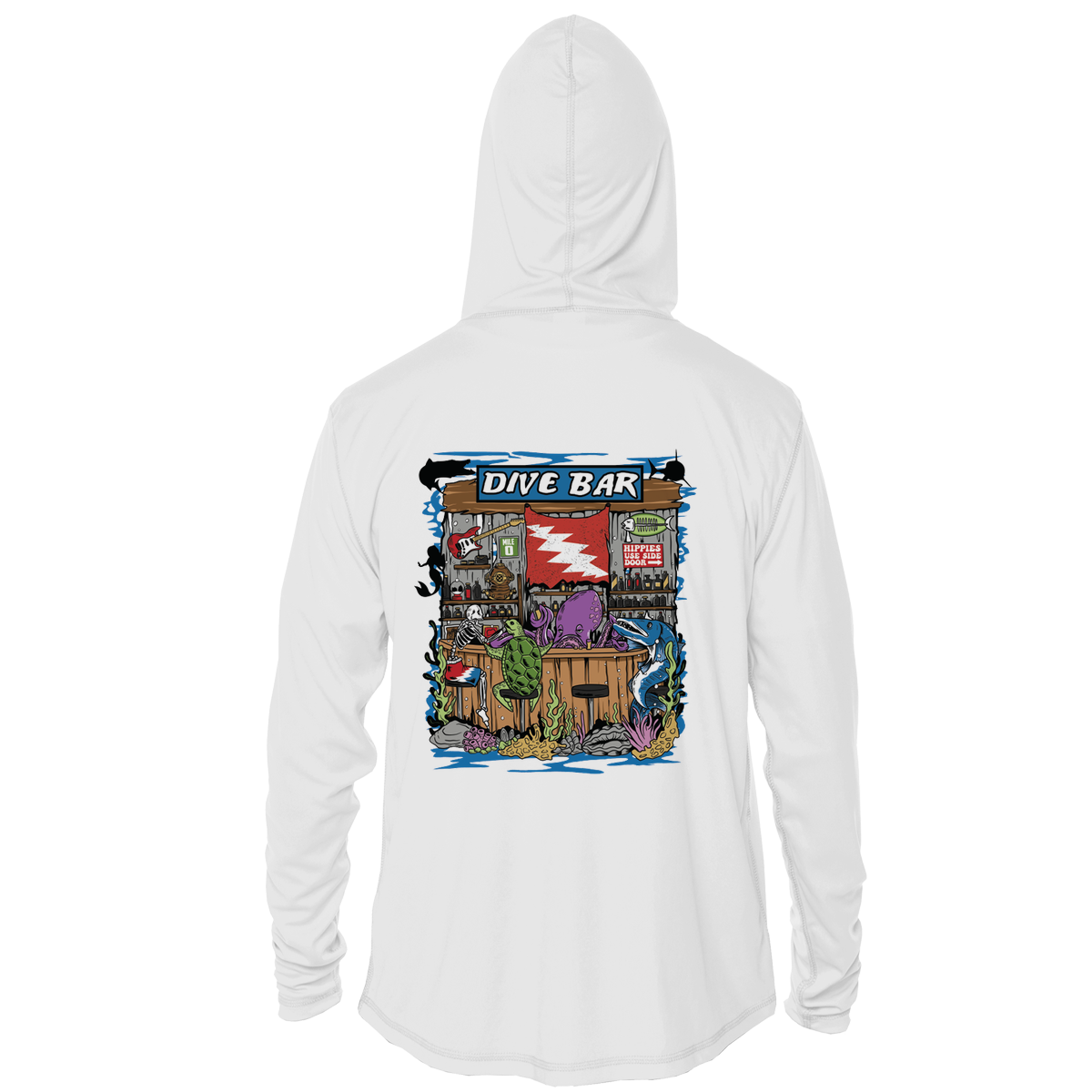 Dive Bar UPF 50+ Performance Hoodie | Grateful Diver