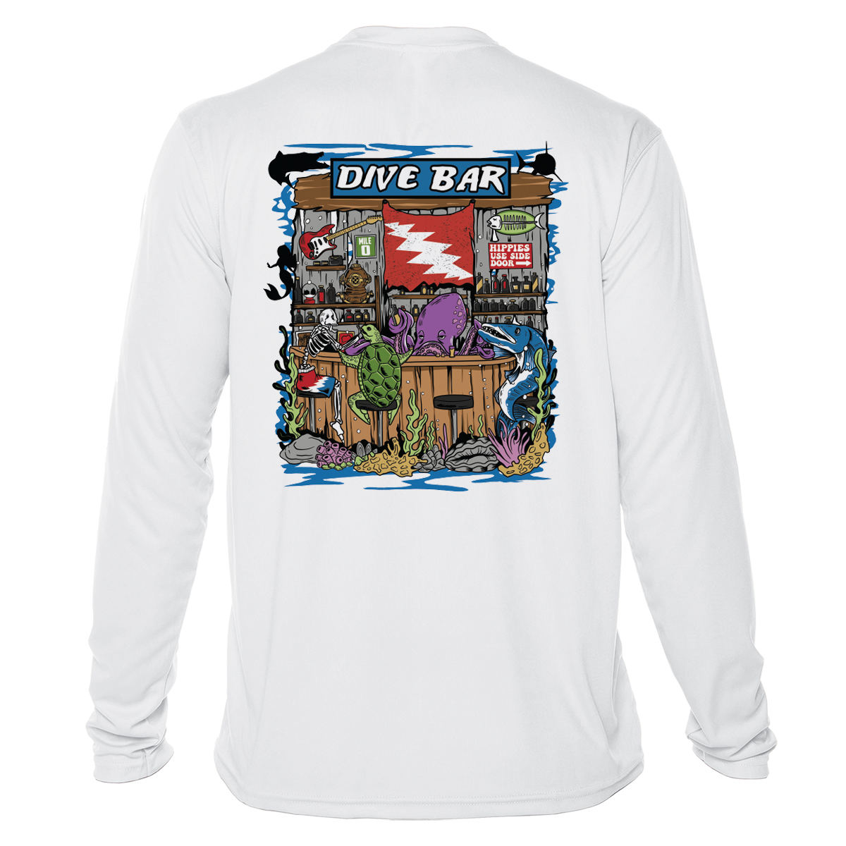 Dive Bar UPF 50+ Long Sleeve Shirt | Grateful Diver