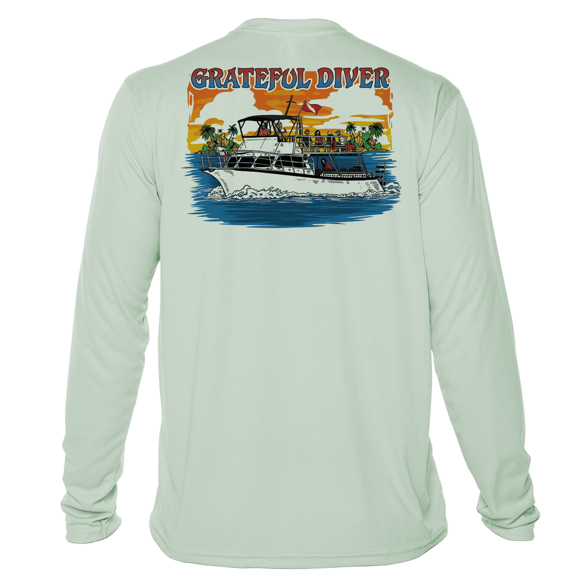 Grateful Diver Dive Boat UV Shirt