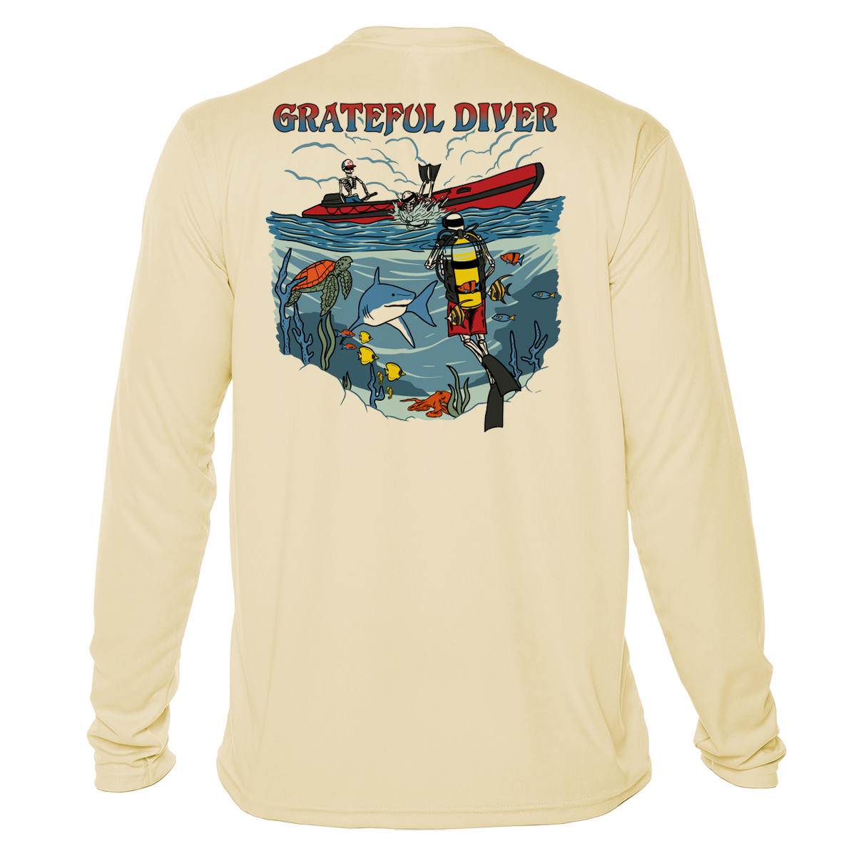 Grateful Diver Back Roll UV Shirt