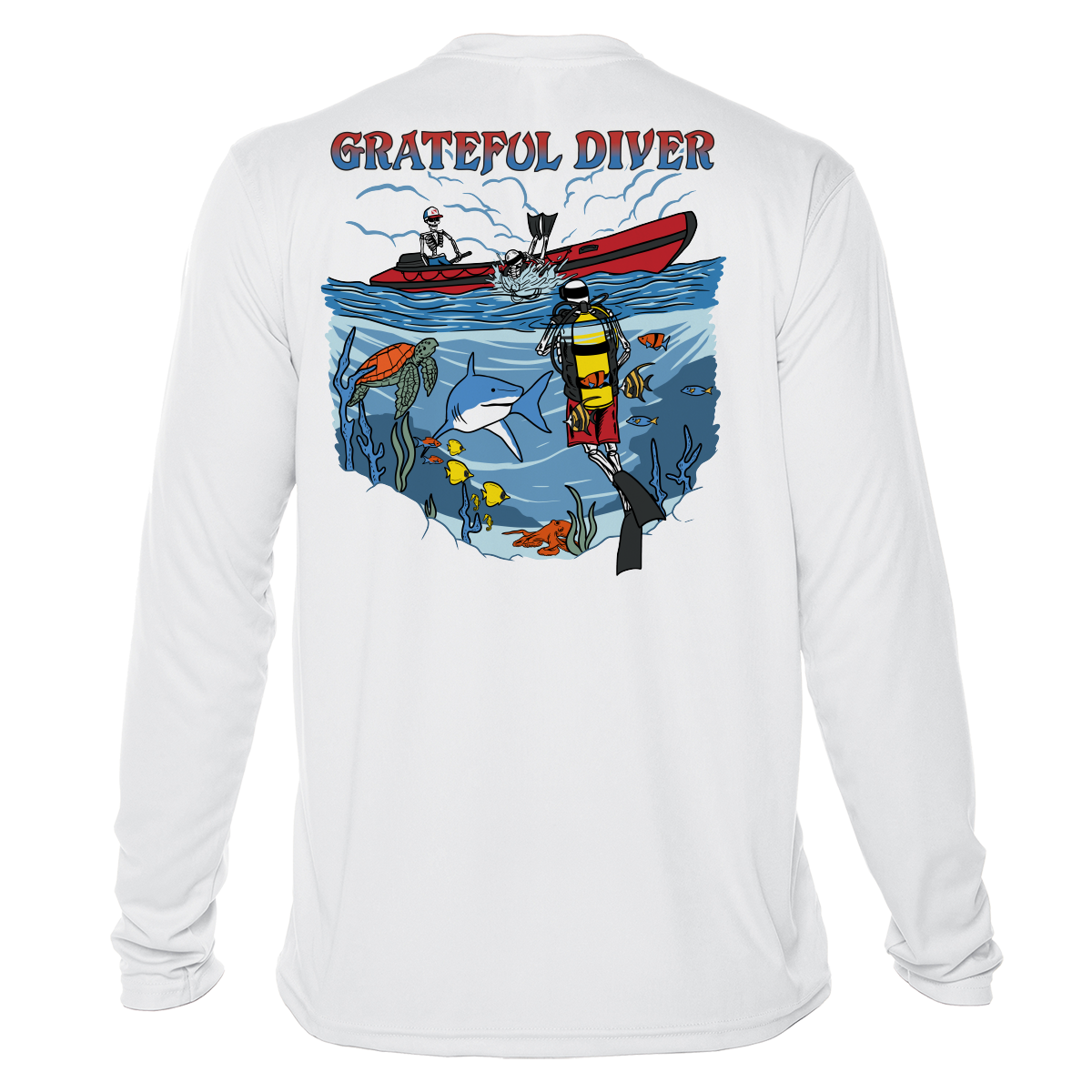 Grateful Diver Back Roll UV Shirt