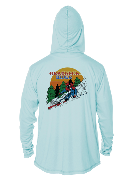 Downhill Drift UPF 50+ Performance Hoodie | Grateful Rider