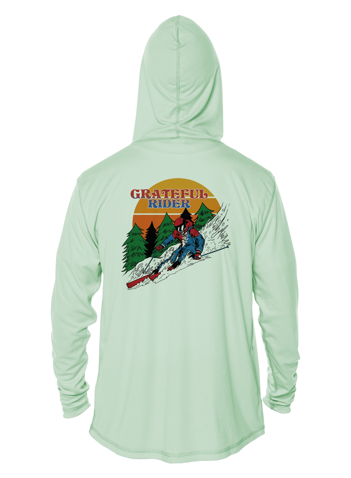 Downhill Drift UPF 50+ Performance Hoodie | Grateful Rider