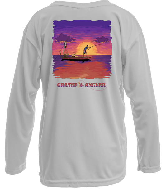 Grateful Angler Skeleton Anglers UV Shirt - Youth