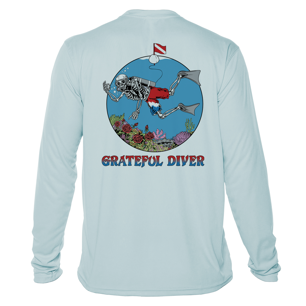 Grateful Diver Skeleton Diver UV Shirt
