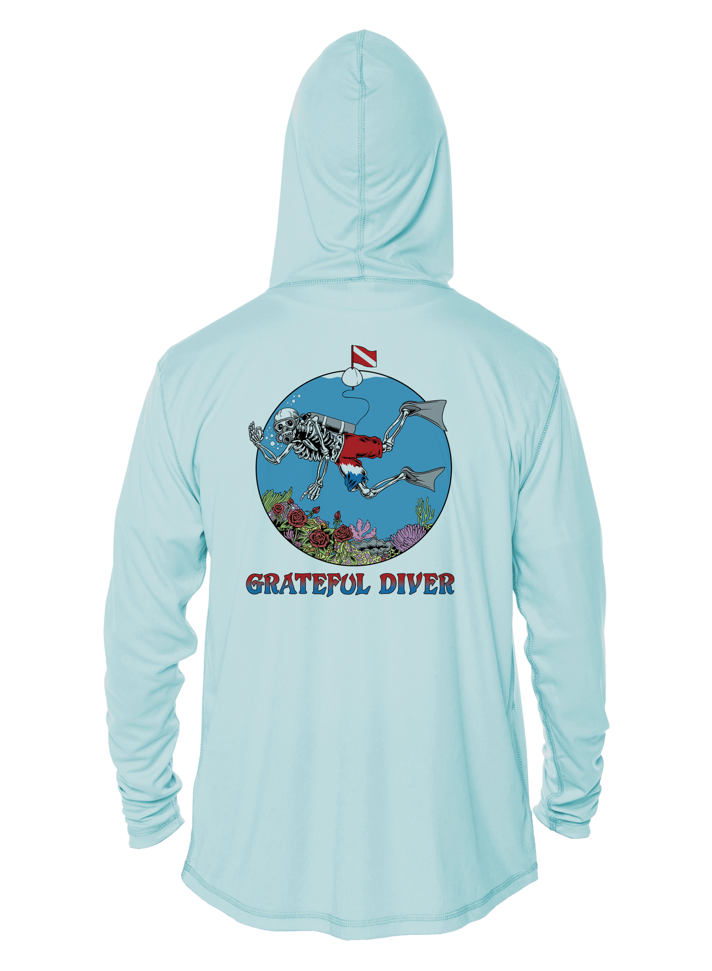 Grateful Diver Skeleton Diver UV Hoodie