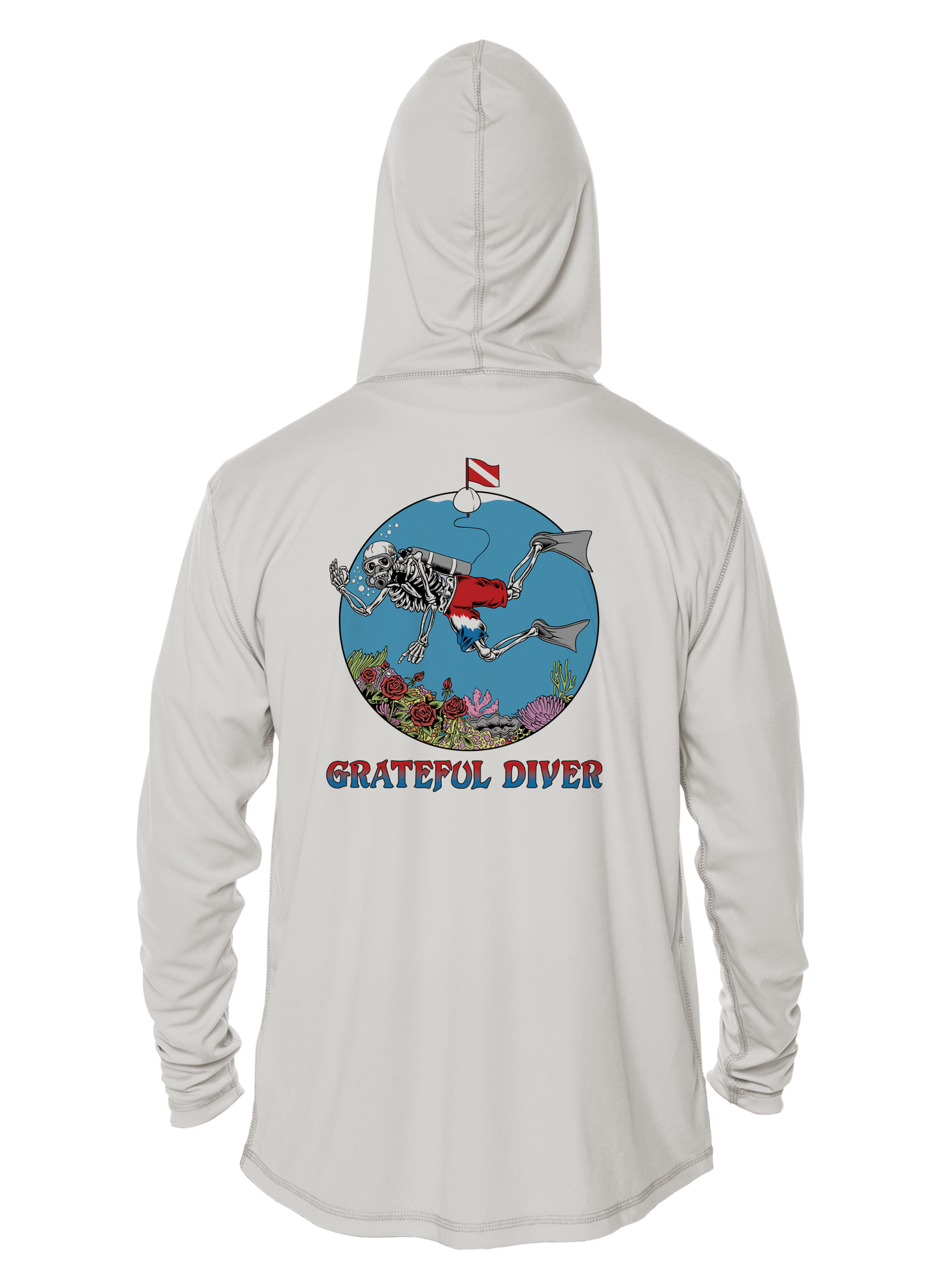 Grateful Diver Skeleton Diver UV Hoodie