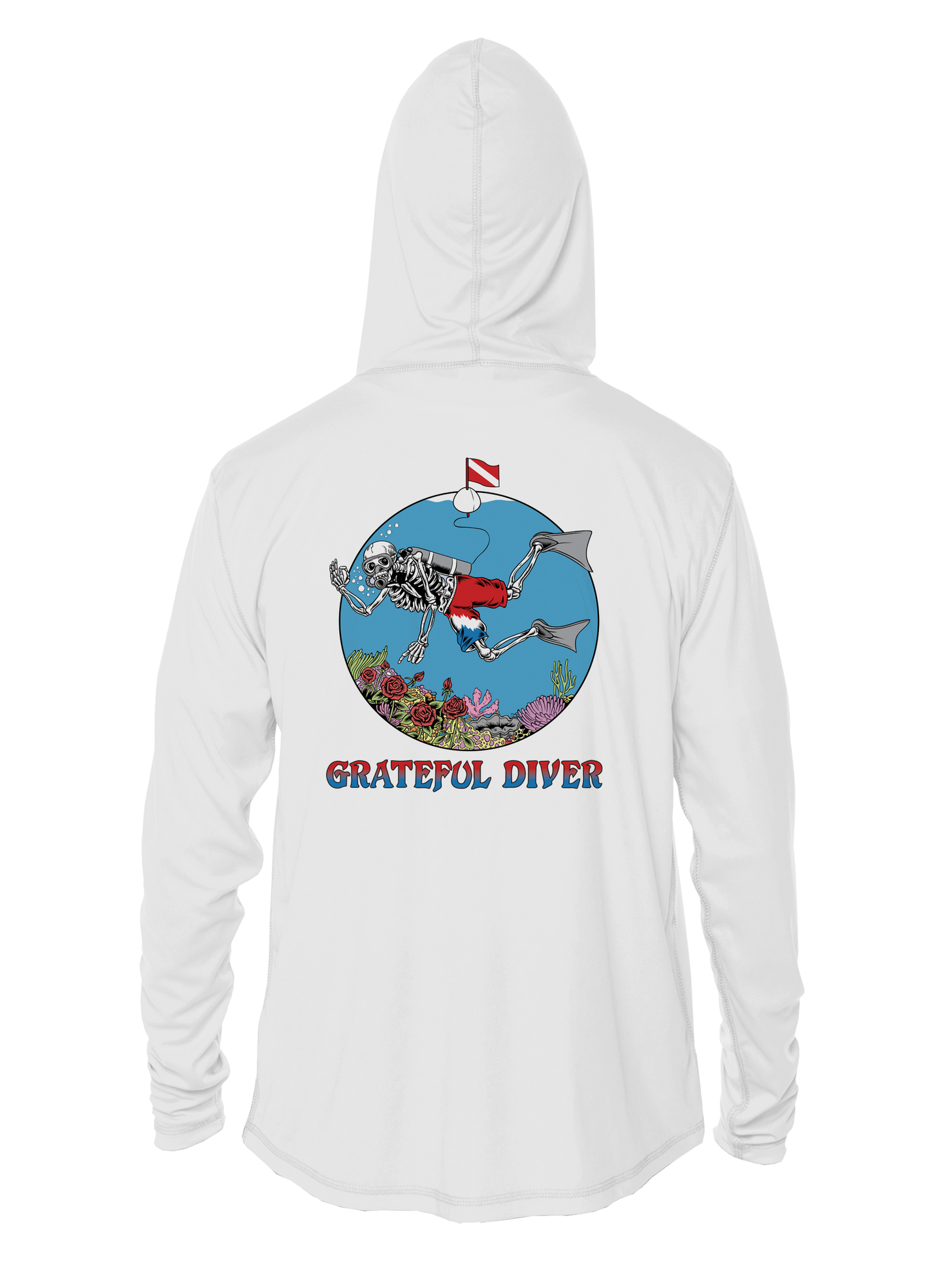 Grateful Diver Skeleton Diver UV Hoodie