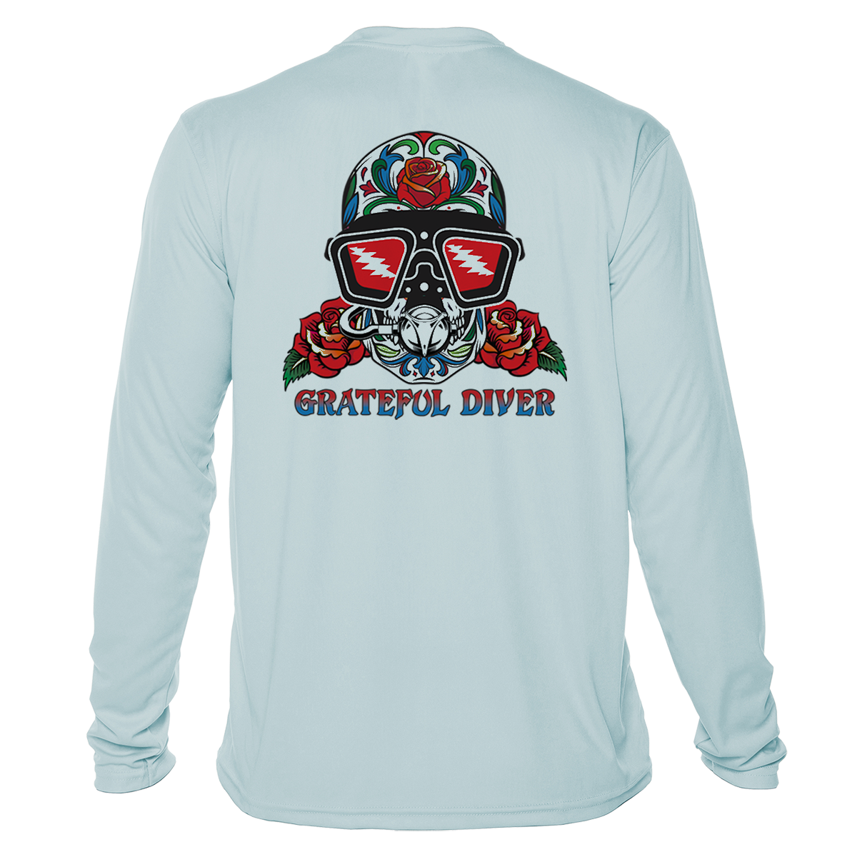 Sugar Skull UPF 50+ Long Sleeve Shirt | Grateful Diver