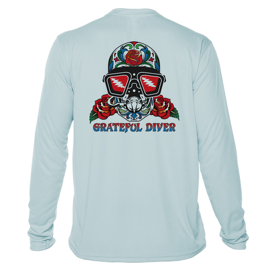 Sugar Skull UPF 50+ Long Sleeve Shirt | Grateful Diver