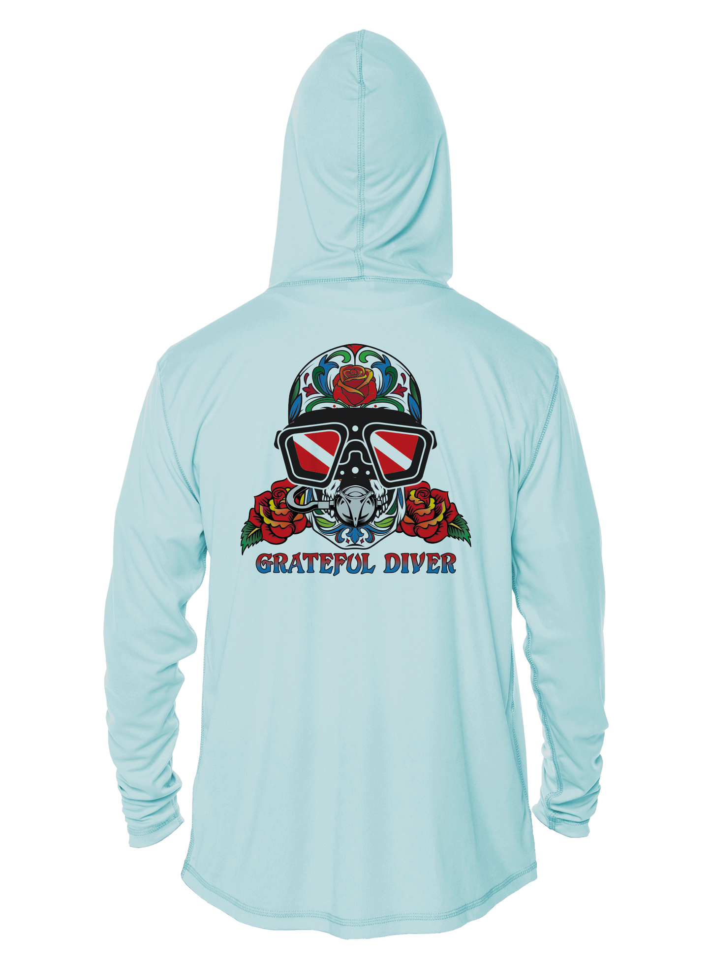 Grateful Diver Sugar Skull UV Hoodie