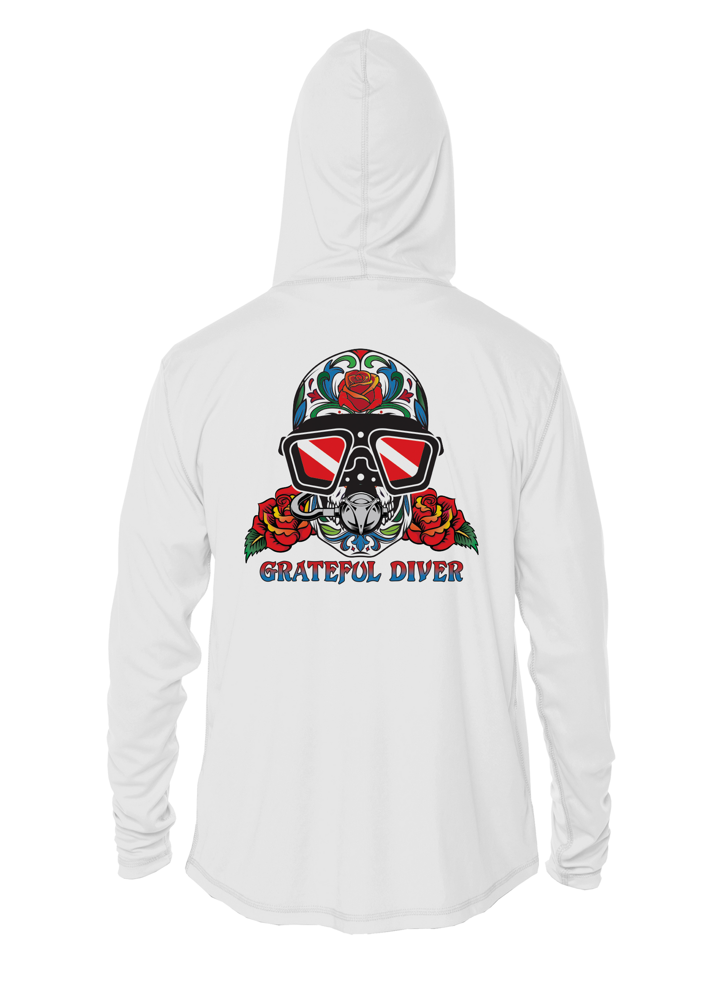 Grateful Diver Sugar Skull UV Hoodie